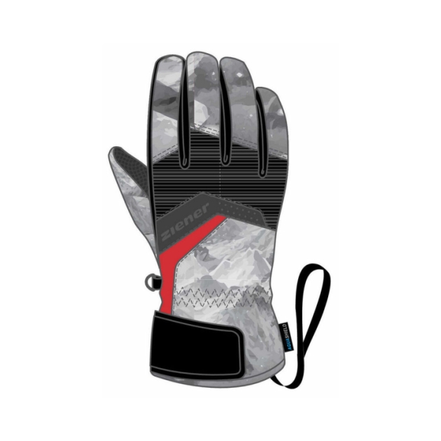 ziener Labino AS(r) glove junior grey mountain print 801948 / 891