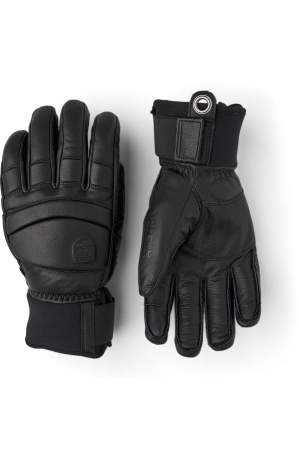 Hestra Hestra Leather Fall Line - 5 finger 100100 Black / Black Hestra Hestra Leather Fall Line - 5 finger 100100 Black / Black