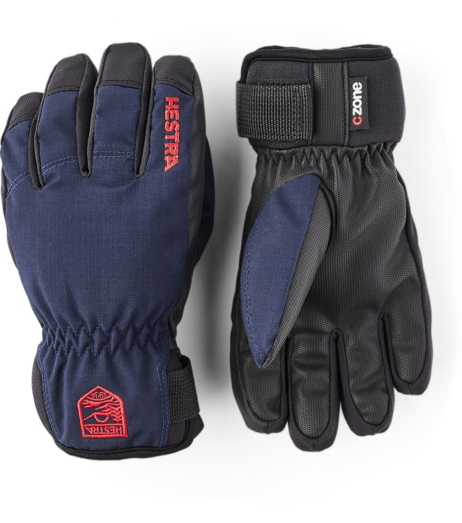Hestra Hestra Ferox Primaloft Jr. - 5 finger 280 navy 32990 280 Navy Hestra wintersportkleding 32990 antraciet bij Leerentveldvrijetijd.nl