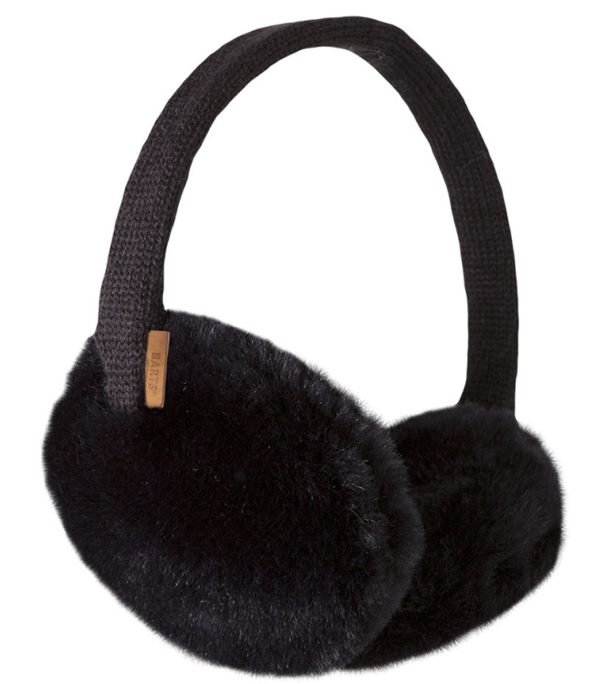 Barts Barts Plush Earmuffs black 0169 001 black Barts wintersportkleding 0169 001 licht grijs bij Leerentveldvrijetijd.nl