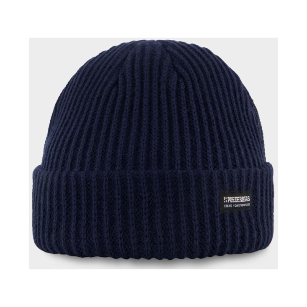 poederbaas Royal Rib Beanie 400_Blue PB060125