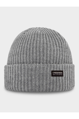 Poederbaas Poederbaas Royal Rib Beanie 020_Grey Poederbaas Poederbaas Royal Rib Beanie 020_Grey