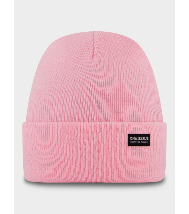 Poederbaas Poederbaas Park Beanie baby pink PB060135 Baby Pink Poederbaas wintersportkleding PB060135 ivoor bij Leerentveldvrijetijd.nl