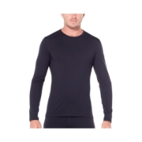 icebreaker Mens 200 Oasis LS Crewe 0011_Black IB104365