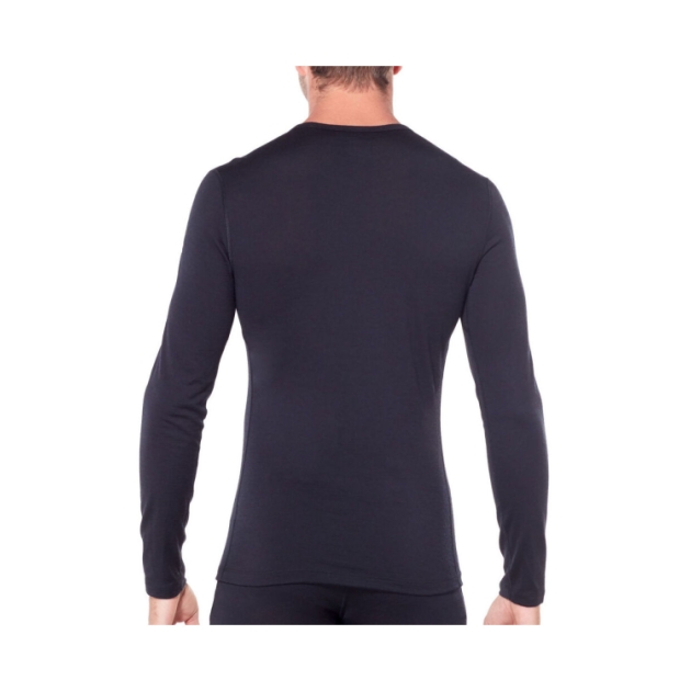 icebreaker Mens 200 Oasis LS Crewe 0011_Black IB104365