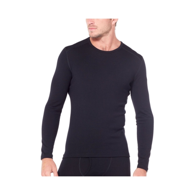 icebreaker Mens 260 Tech LS Crewe 0011_Black IB104371