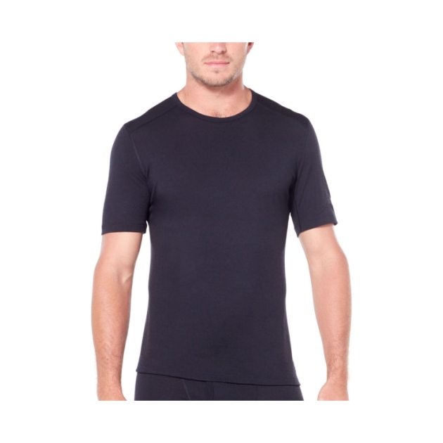 icebreaker Mens 200 Oasis SS Crewe 0011_Black IB104509