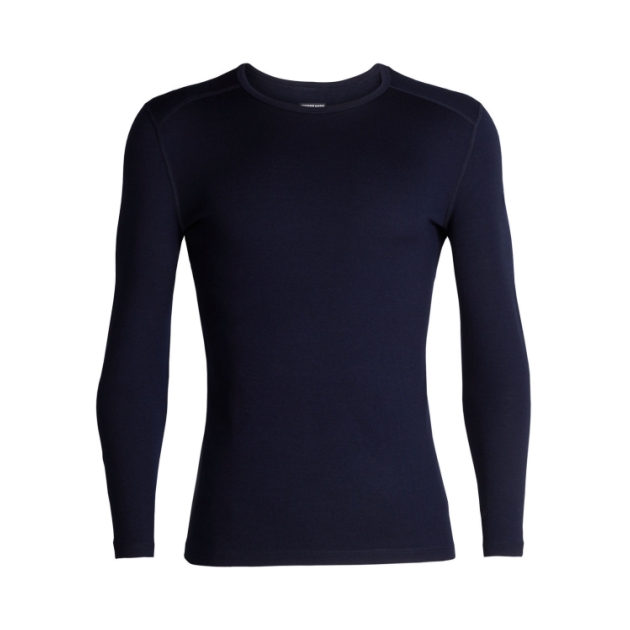 Icebreaker Mens 260 Tech LS Crewe Midnight Navy IB1043714011