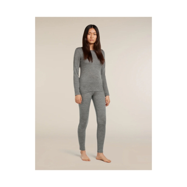 icebreaker Wmns 200 Oasis LS Crewe 0131_Gritstone IB104375