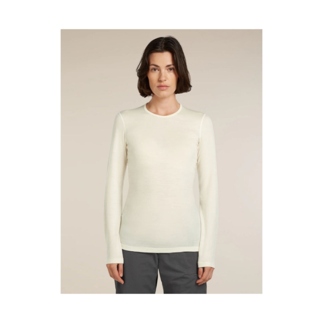 icebreaker Wmns 200 Oasis LS Crewe 0001_Undyed IB104375