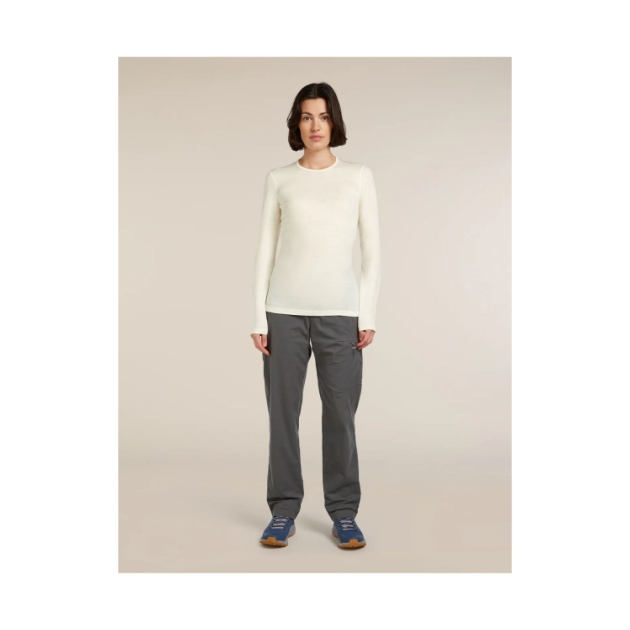 icebreaker Wmns 200 Oasis LS Crewe 0001_Undyed IB104375