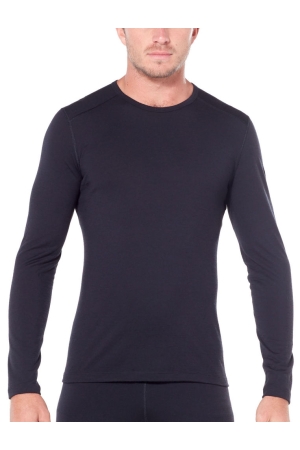 Icebreaker Icebreaker Mens 200 Oasis LS Crewe Black