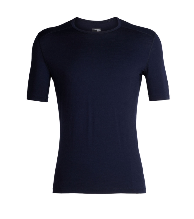 Icebreaker Icebreaker Mens 200 Oasis SS Crewe 4011_midnight navy IB104509 4011_Midnight Navy Icebreaker wintersportkleding IB104509 geen kleur bij Leerentveldvrijetijd.nl