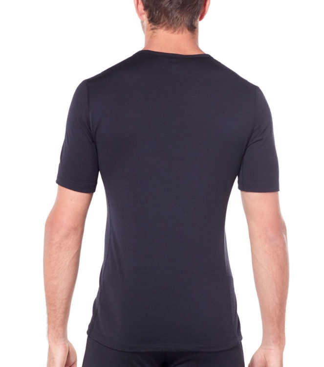 Icebreaker Icebreaker Mens 200 Oasis SS Crewe black IB1045090011 Black Icebreaker wintersportkleding IB1045090011 licht grijs bij Leerentveldvrijetijd.nl