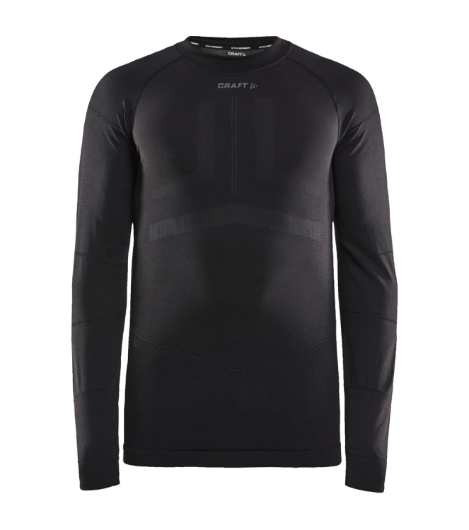 Craft Craft Active Intensity Cn Ls M black/asphalt 1907933-999995 black/asphalt Craft wintersportkleding 1907933-999995 licht grijs bij Leerentveldvrijetijd.nl