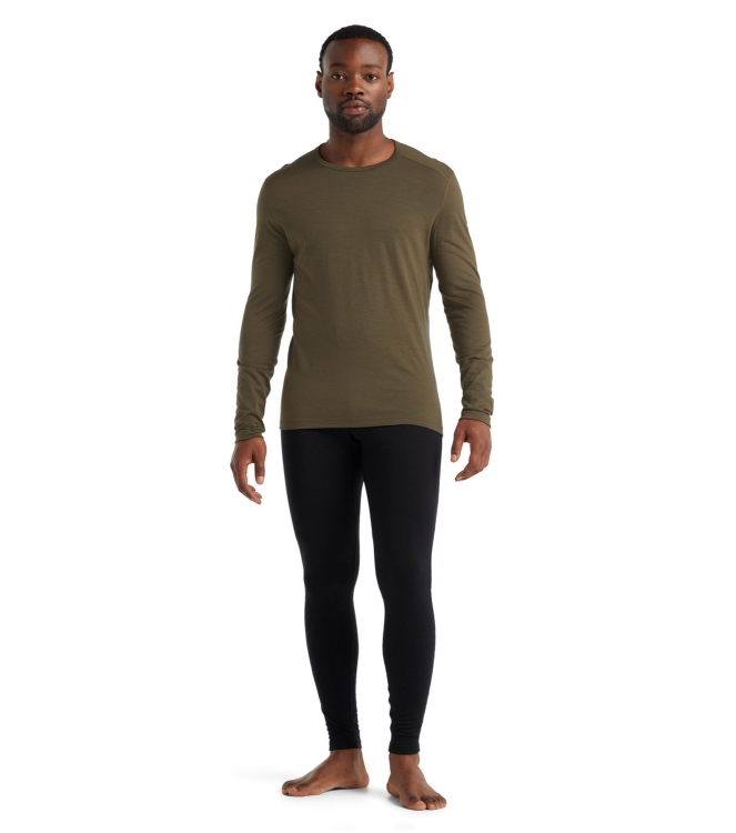 Icebreaker Icebreaker Mens 200 Oasis LS Crewe loden IB1043650691 Loden Icebreaker wintersportkleding IB1043650691 blauw bij Leerentveldvrijetijd.nl
