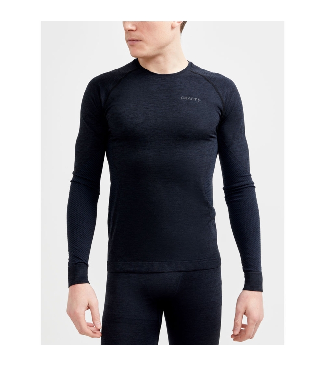 Craft Craft Core Dry Active Comfort LS M black 1911157-B999000 black Craft wintersportkleding 1911157-B999000 licht grijs bij Leerentveldvrijetijd.nl