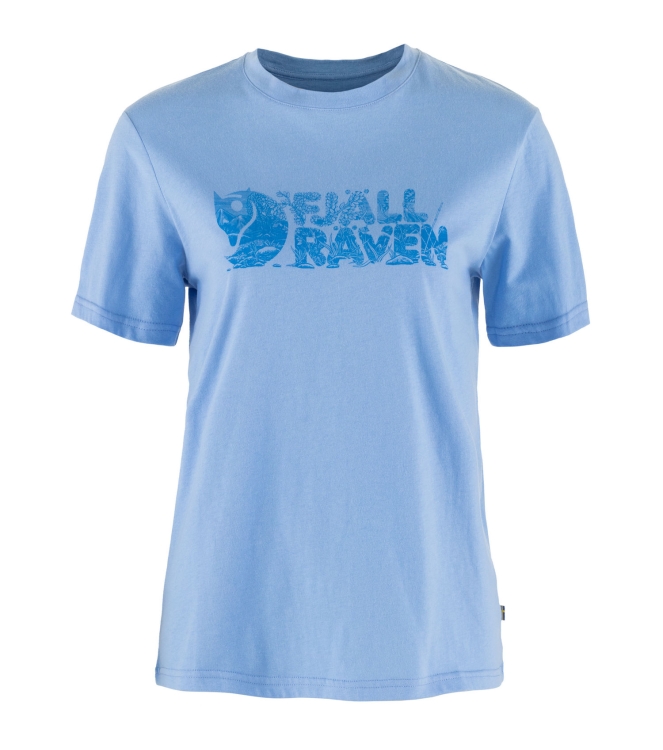 Fjällräven Fjällräven Lush Logo T-shirt W ultramarine F14600165 537 Ultramarine Fjällräven fleeces en truien F14600165 537 antraciet bij Leerentveldvrijetijd.nl