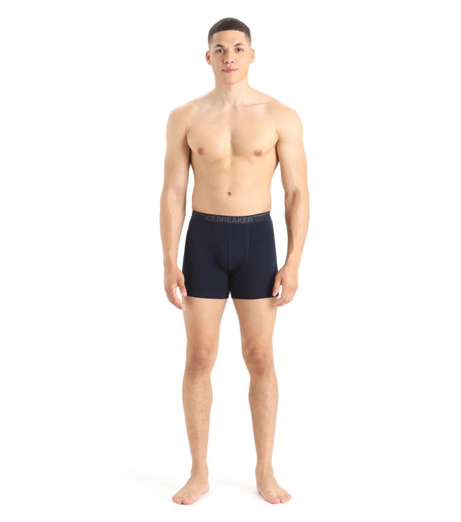 Icebreaker Icebreaker M Anatomica Boxers midnight navy IB1030294231 Midnight Navy Icebreaker wintersportkleding IB1030294231 antraciet bij Leerentveldvrijetijd.nl