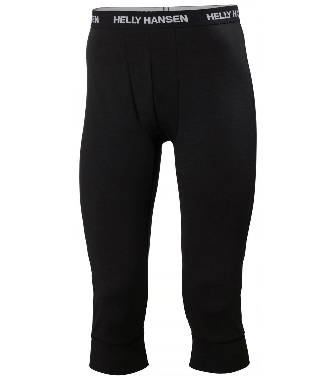 Helly Hansen Helly Hansen Lifa Merino Midweight 3/4 Pant black 49367_990 Black Helly Hansen wintersportkleding 49367_990 licht grijs bij Leerentveldvrijetijd.nl