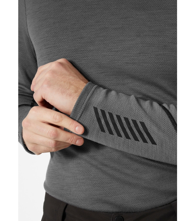 Helly Hansen Helly Hansen Lifa Merino Midweight Crew concrete 49364_876 Concrete Helly Hansen wintersportkleding 49364_876 lichtblauw bij Leerentveldvrijetijd.nl