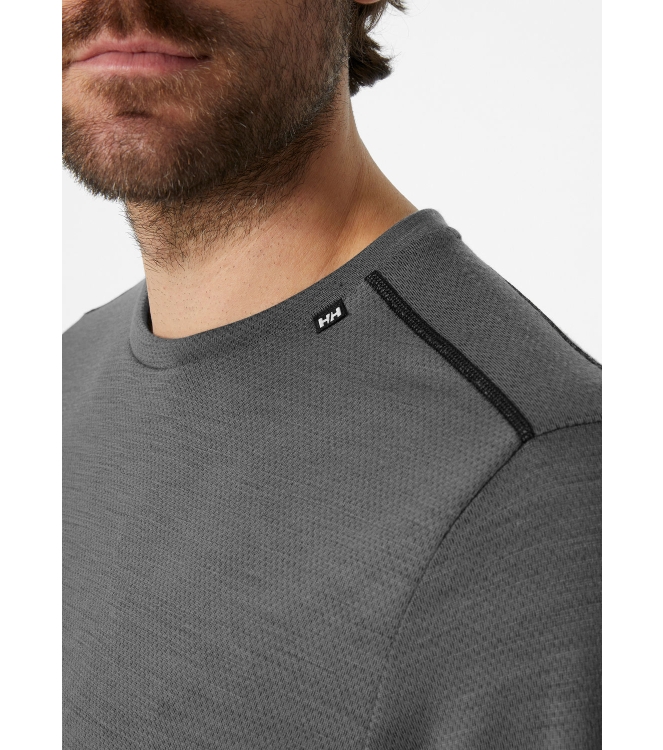 Helly Hansen Helly Hansen Lifa Merino Midweight Crew concrete 49364_876 Concrete Helly Hansen wintersportkleding 49364_876 lichtblauw bij Leerentveldvrijetijd.nl