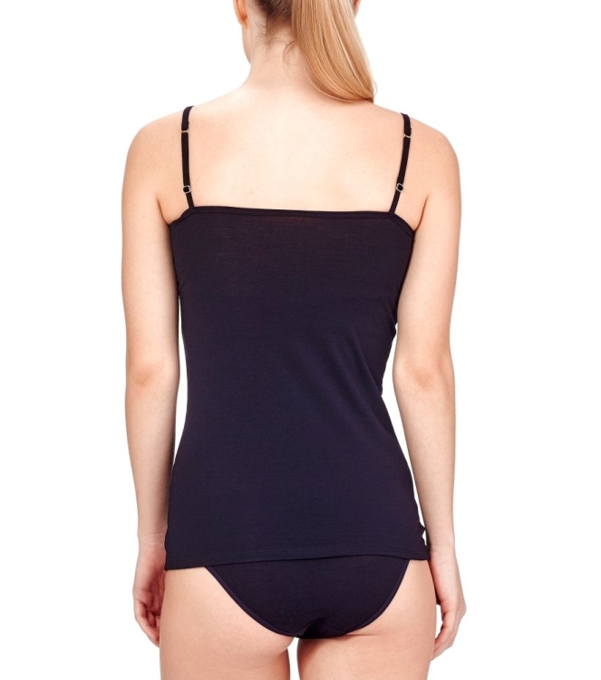 Icebreaker Icebreaker Wmns Siren Cami 001 black/black 103193 001 Black/Black Icebreaker wintersportkleding 103193 licht grijs bij Leerentveldvrijetijd.nl