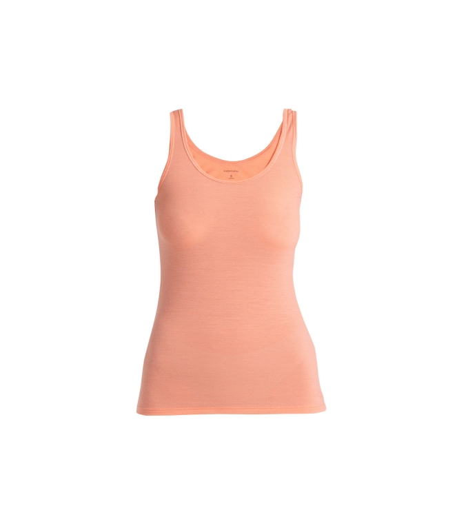 Icebreaker Icebreaker W Siren Tank glow IB103213 Glow Icebreaker fleeces en truien IB103213 beige bij Leerentveldvrijetijd.nl