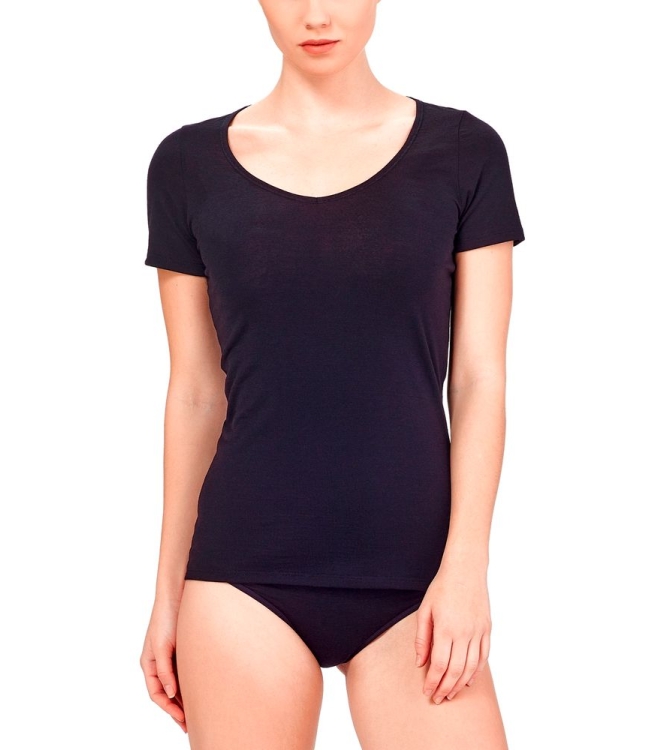 Icebreaker Icebreaker Siren SS Sweetheart Women 001 black 103062 001 black Icebreaker wintersportkleding 103062 licht grijs bij Leerentveldvrijetijd.nl