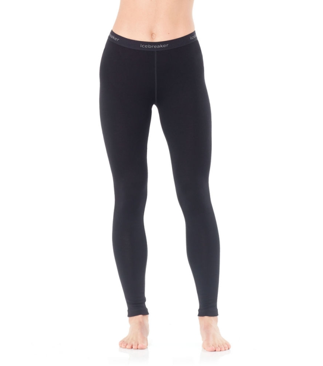 Icebreaker Icebreaker Wmns 260 Tech Leggings black IB1043920011 Black Icebreaker wintersportkleding IB1043920011 licht grijs bij Leerentveldvrijetijd.nl