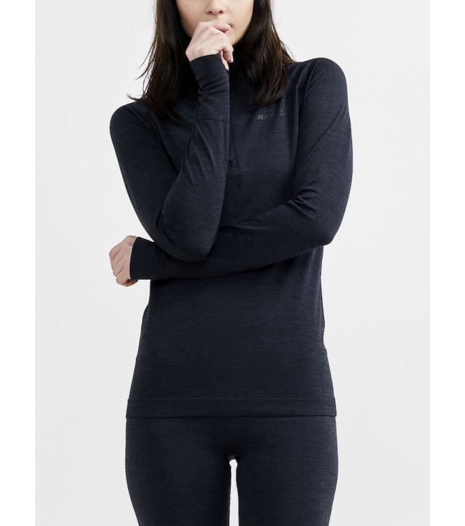 Craft Craft Core Dry Active Comfort HZ W black 1911167-B999000 black Craft wintersportkleding 1911167-B999000 licht grijs bij Leerentveldvrijetijd.nl