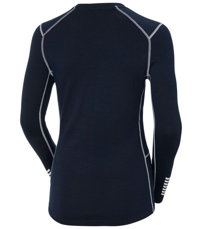 Helly Hansen Helly Hansen W Lifa Merino Midweight Crew navy 49378_596 Navy Helly Hansen wintersportkleding 49378_596 antraciet bij Leerentveldvrijetijd.nl