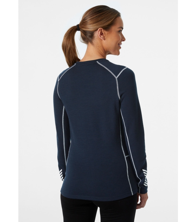 Helly Hansen Helly Hansen W Lifa Merino Midweight Crew navy 49378_596 Navy Helly Hansen wintersportkleding 49378_596 antraciet bij Leerentveldvrijetijd.nl