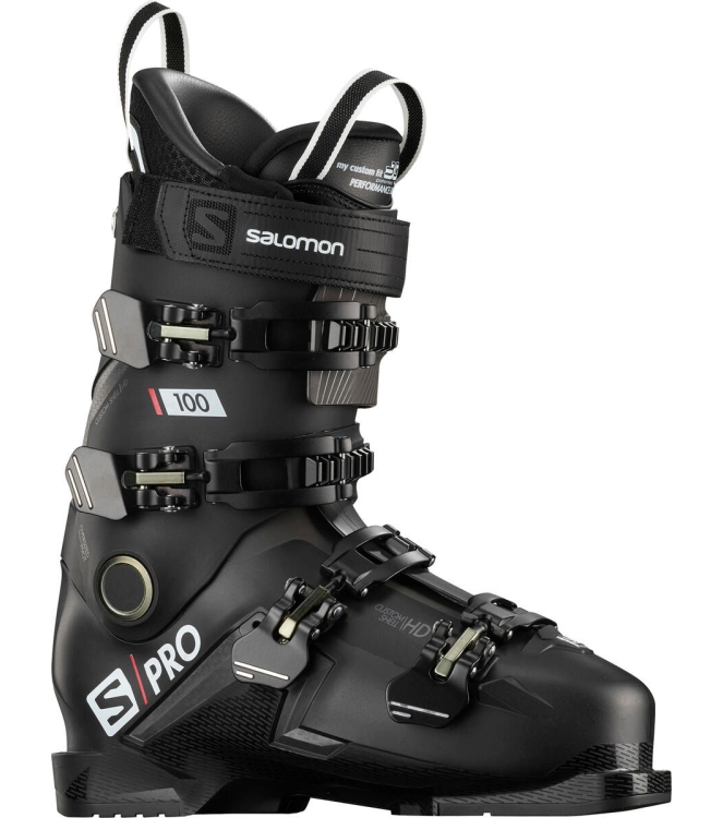 Salomon Salomon S/PRO 100 skischoen M black L40873700 Black Salomon wintersport schoenen L40873700 licht grijs bij Leerentveldvrijetijd.nl