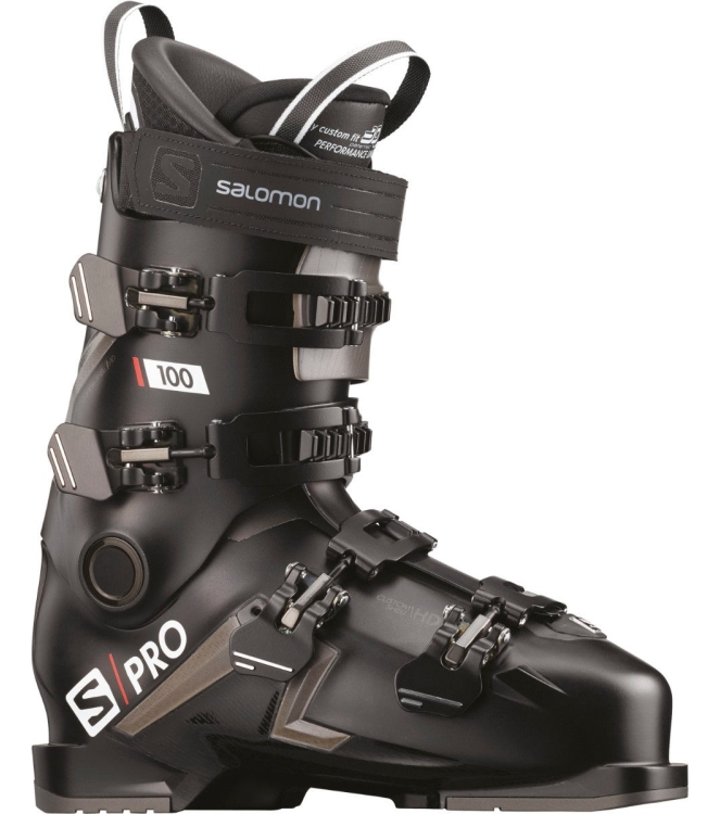 Salomon Salomon S/PRO 100 skischoen M black L40873700 Black Salomon wintersport schoenen L40873700 licht grijs bij Leerentveldvrijetijd.nl
