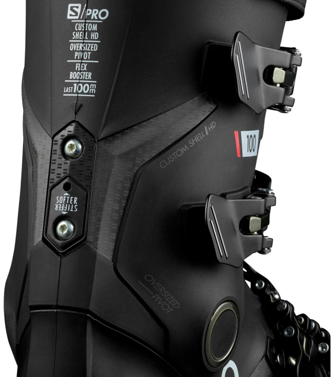 Salomon Salomon S/PRO 100 skischoen M black L40873700 Black Salomon wintersport schoenen L40873700 licht grijs bij Leerentveldvrijetijd.nl