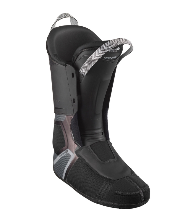 Salomon Salomon S/Pro Alpha 110 black / titanium metal L47045400 Black / Titanium Metal Salomon wintersport schoenen L47045400 licht grijs bij Leerentveldvrijetijd.nl