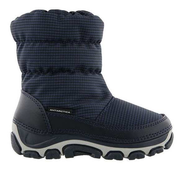 antartica Snowboot met rits rubberzool JR Blue AN 123