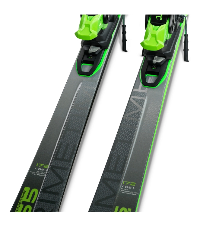 Elan Elan Primetime 55 FusionX +EMX12  601.40120.000  Elan ski 601.40120.000 ecru bij Leerentveldvrijetijd.nl