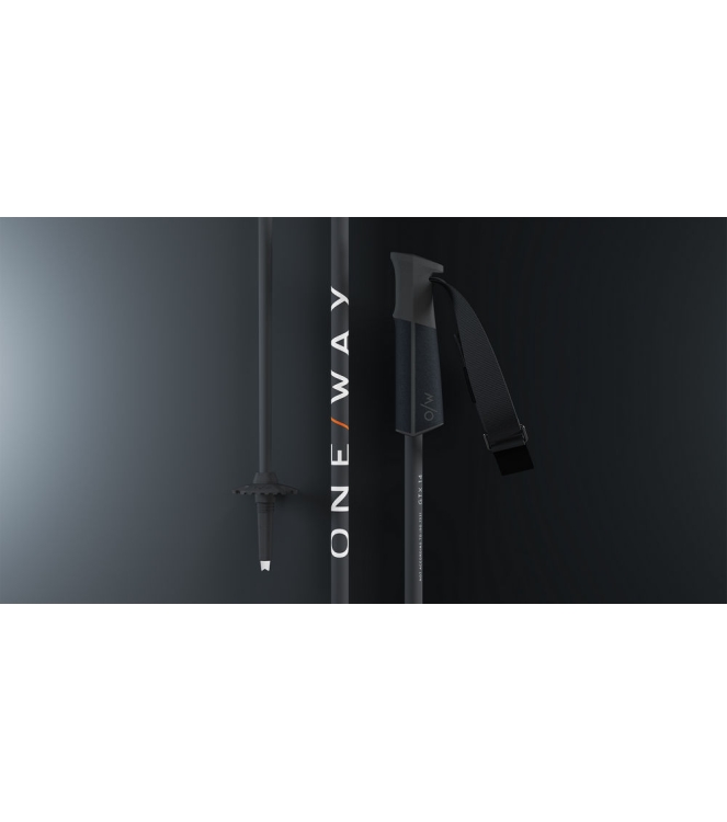 one way one way GTX 14 Complete kit skistokken asphalt OZ32121 Asphalt one way ski OZ32121 lichtblauw bij Leerentveldvrijetijd.nl