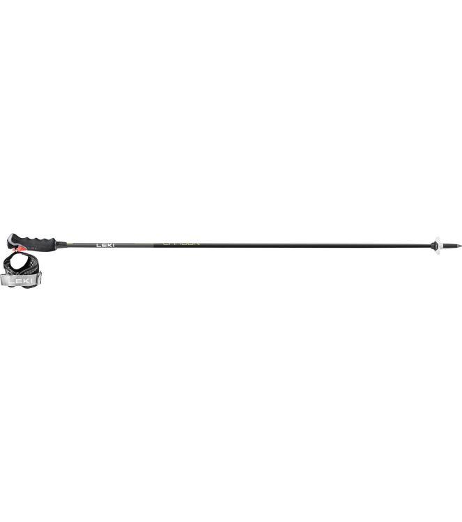 Leki Leki Carbon 12 3D black-dark-anthracite-neonyellow LE65367881 black-dark-anthracite-neonyellow Leki ski LE65367881 licht grijs bij Leerentveldvrijetijd.nl