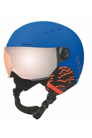 Bolle Bolle Quiz with Orang GunVisor skihelm Royal Blue Matte Bolle Bolle Quiz with Orang GunVisor skihelm Royal Blue Matte