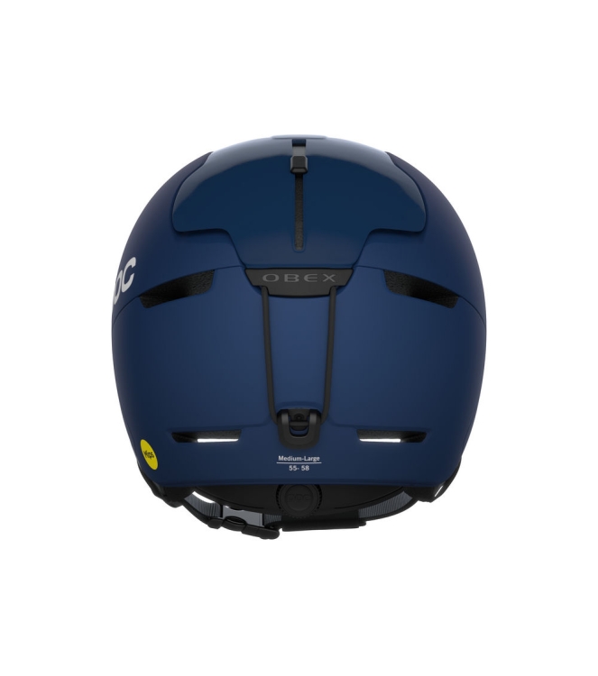 POC POC Obex Mips skihelm lead blue mat 10113 Lead Blue Mat POC wintersport accessoires 10113 antraciet bij Leerentveldvrijetijd.nl