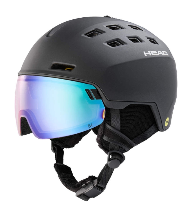 Head Head Radar 5K Photo S1-S3 Mips black 323011 Black Head wintersport accessoires 323011 licht grijs bij Leerentveldvrijetijd.nl