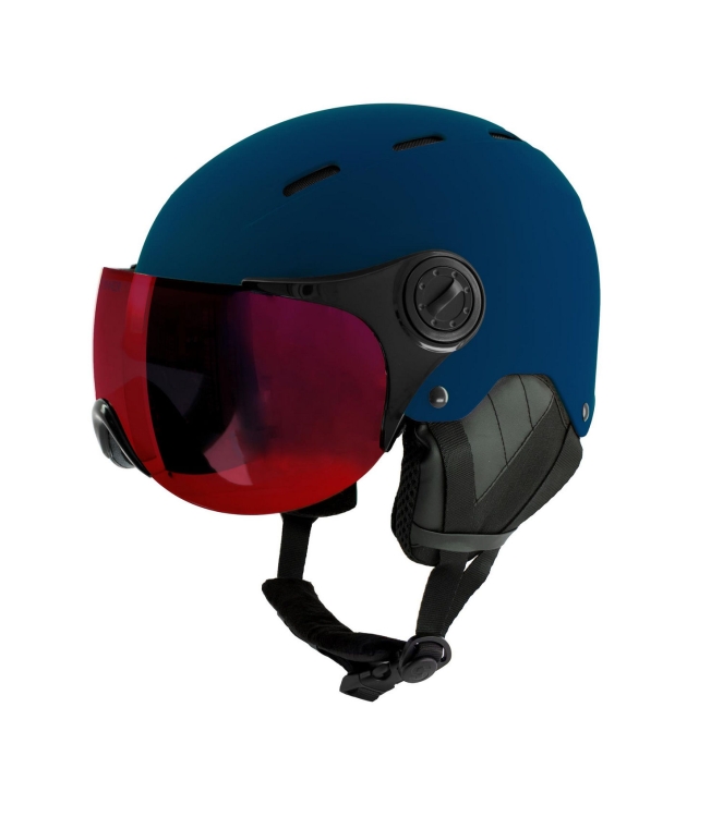 Sinner Sinner Typhoon Visor Skihelm mt sea blu mr cat.2 SIHE-144-55 Mt Sea Blu Mr Cat.2 Sinner wintersport accessoires SIHE-144-55 antraciet bij Leerentveldvrijetijd.nl