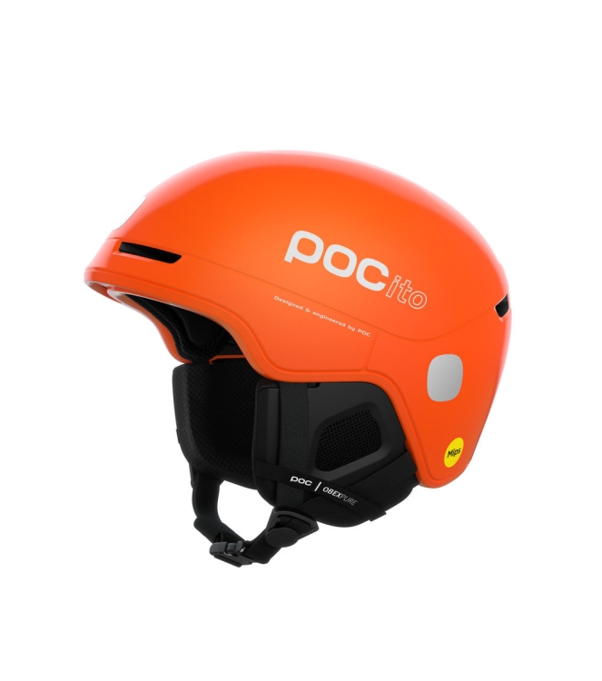 POC POC POCito Obex Mips skihelm fluorescent orange 10474 Fluorescent Orange POC wintersport accessoires 10474 beige bij Leerentveldvrijetijd.nl
