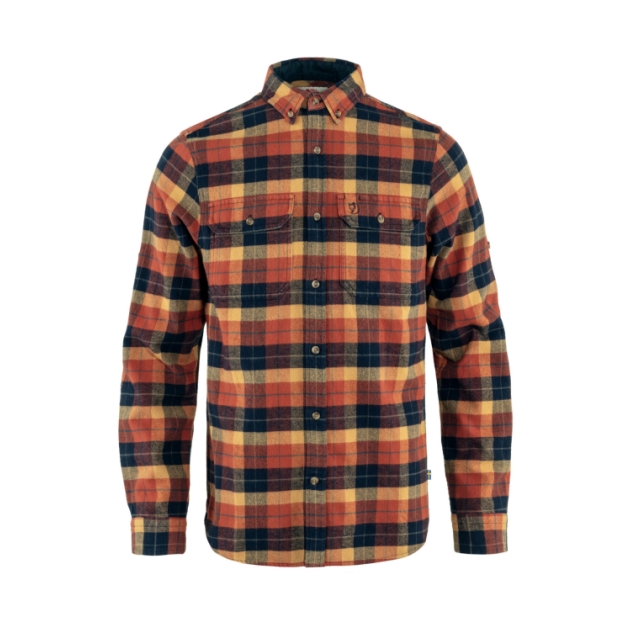 Fjällräven Singi Heavy Flannel Shirt M Autumn Leaf-Dark Navy F81373 215-555