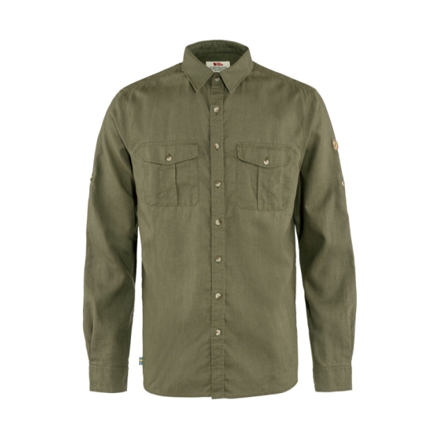 fjällräven Ovik Travel Shirt LS M 620_Green F87208