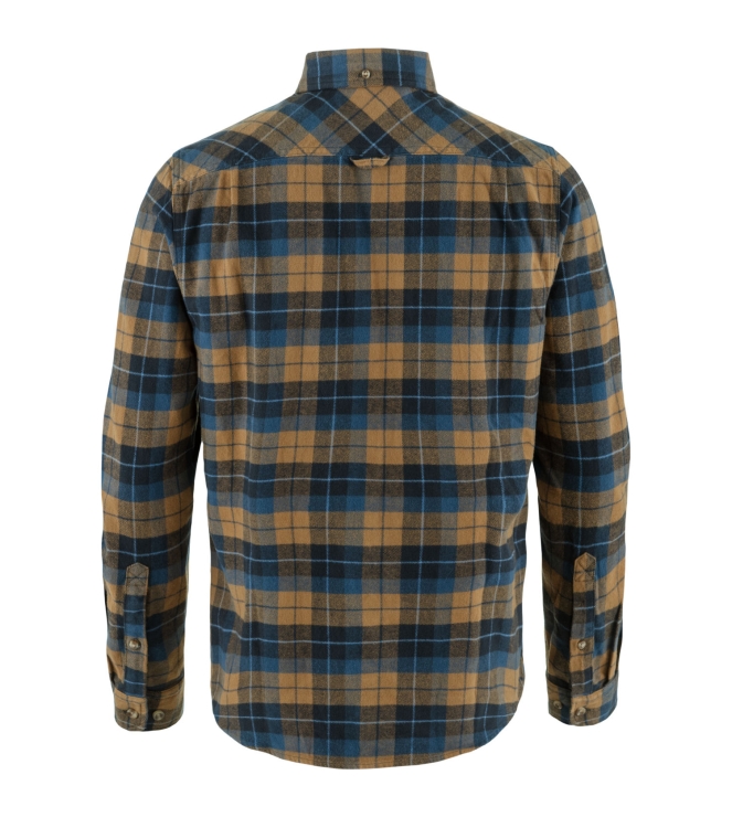 Fjällräven Fjällräven Singi Heavy Flannel Shirt M dark navy-buckwheat brown F81373 555-232 Dark Navy-Buckwheat Brown Fjällräven fleeces en truien F81373 555-232 antraciet bij Leerentveldvrijetijd.nl