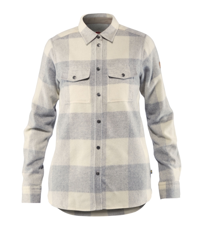 Fjällräven Fjällräven Canada Shirt LS Women 021-113/fog chalk white 90835 021-113/Fog Chalk White Fjällräven fleeces en truien 90835 roze bij Leerentveldvrijetijd.nl